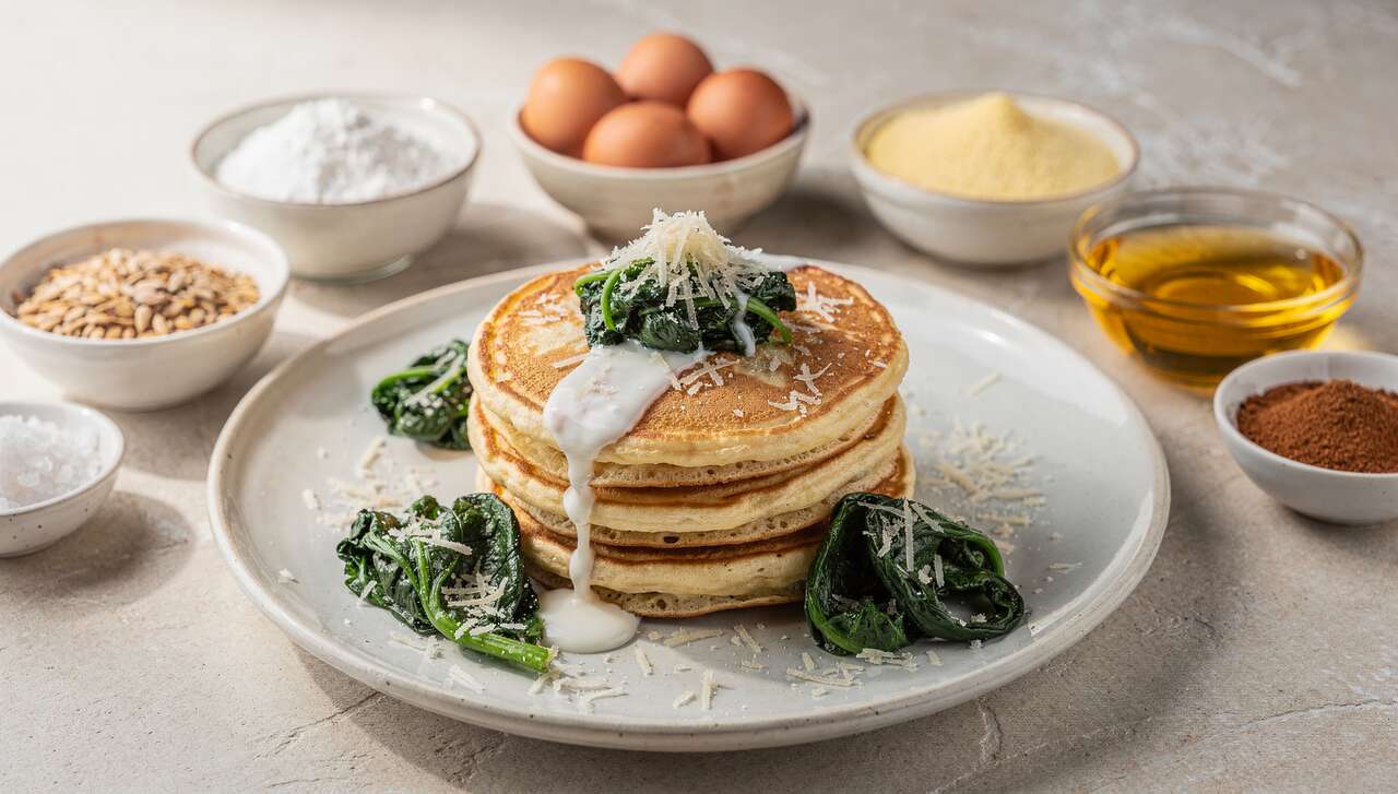 Pancakes légers aux épinards en boîte : recette anti-gaspillage
