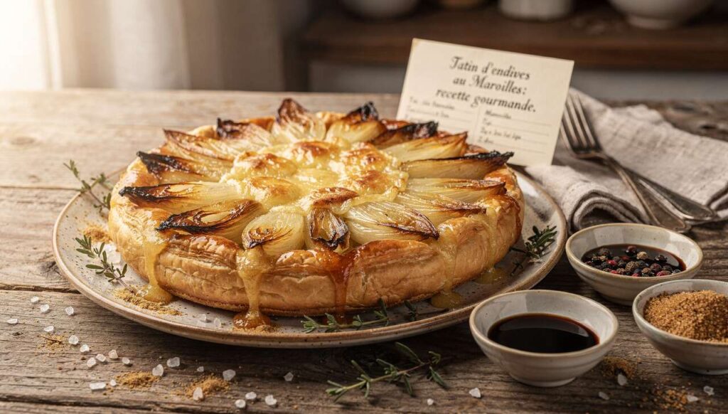 Tatin d'endives au Maroilles : recette gourmande