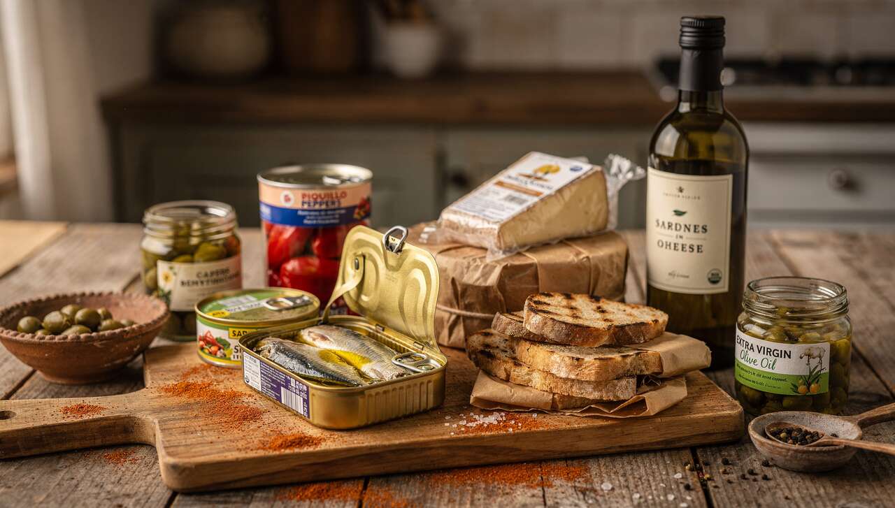 Tapas de sardines, piquillos et fromage de brebis : recette gourmande