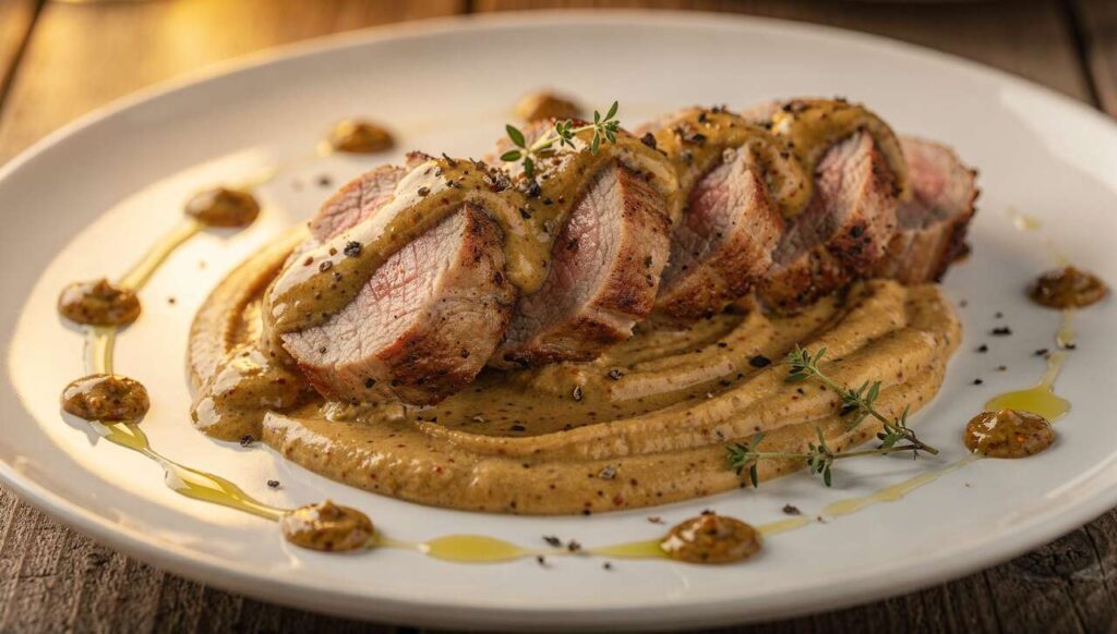 Filet mignon de porc léger à la moutarde : recette savoureuse et facile