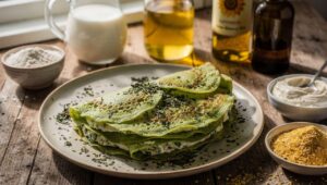 Crêpes aux Épinards et Tartinade Végétale aux Herbes de Provence