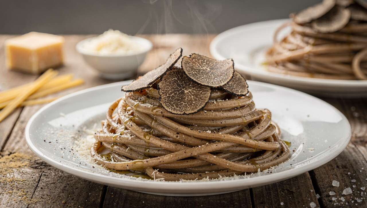Recette de pâtes à la truffe légères pour deux personnes