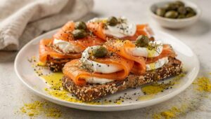 Toasts saumon fumé, fenouil et fromage : recette gourmande