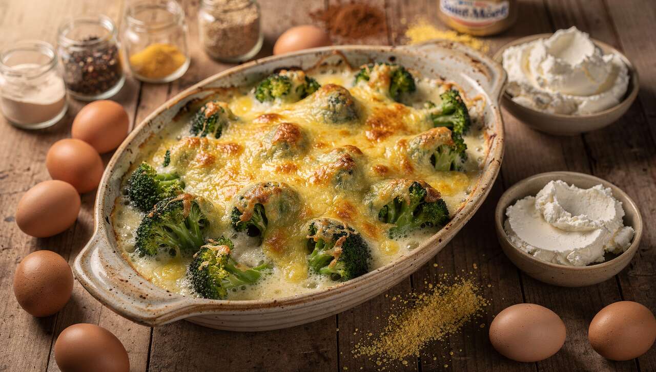 Recette de gratin de brocolis au fromage frais