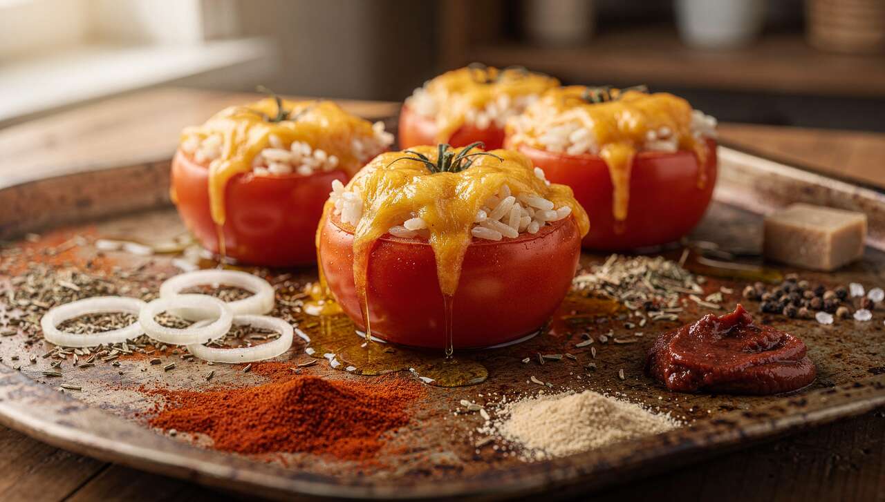 Tomates Farcies au Riz et Gouda : délicieuse Recette