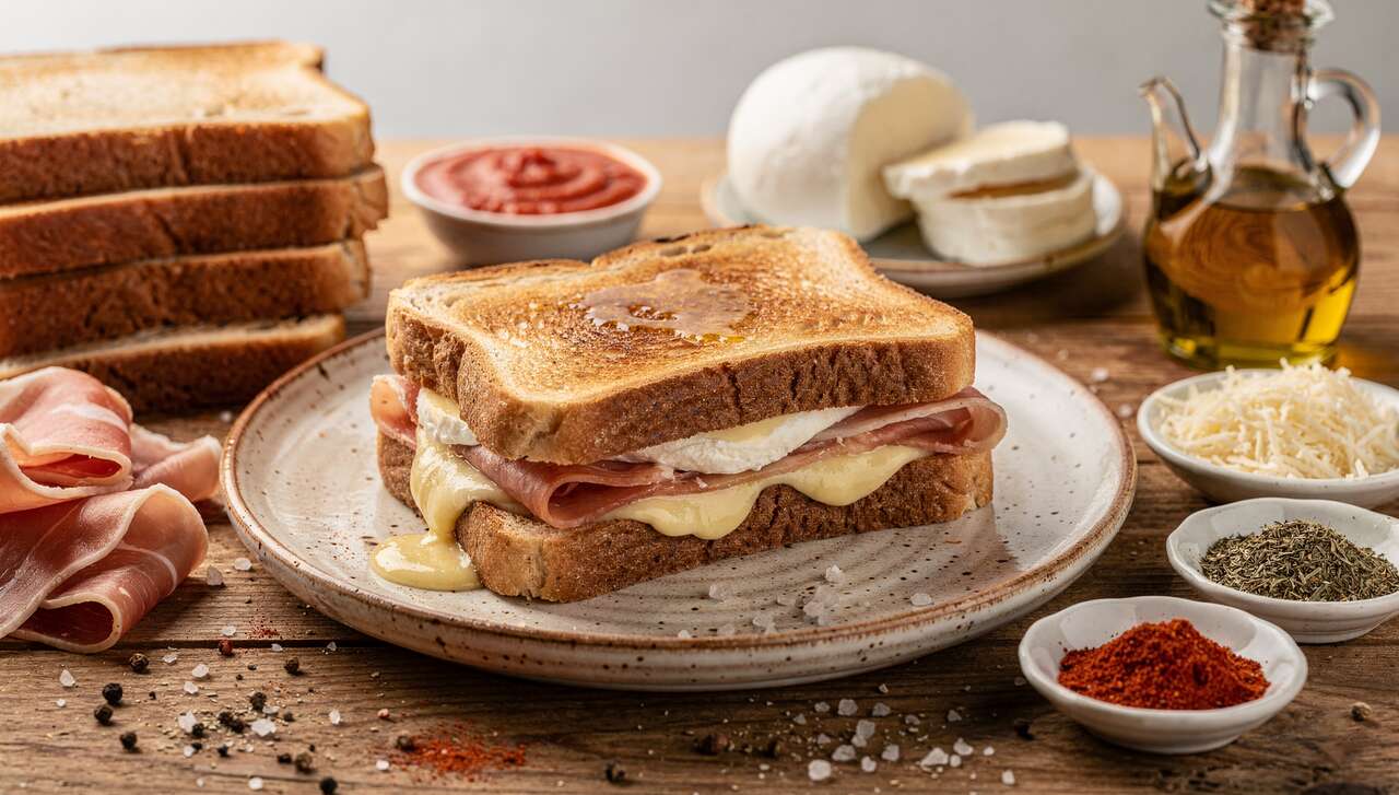 Croque-monsieur à l'italienne : recette savoureuse
