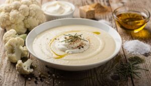 Velouté léger de chou-fleur au mascarpone