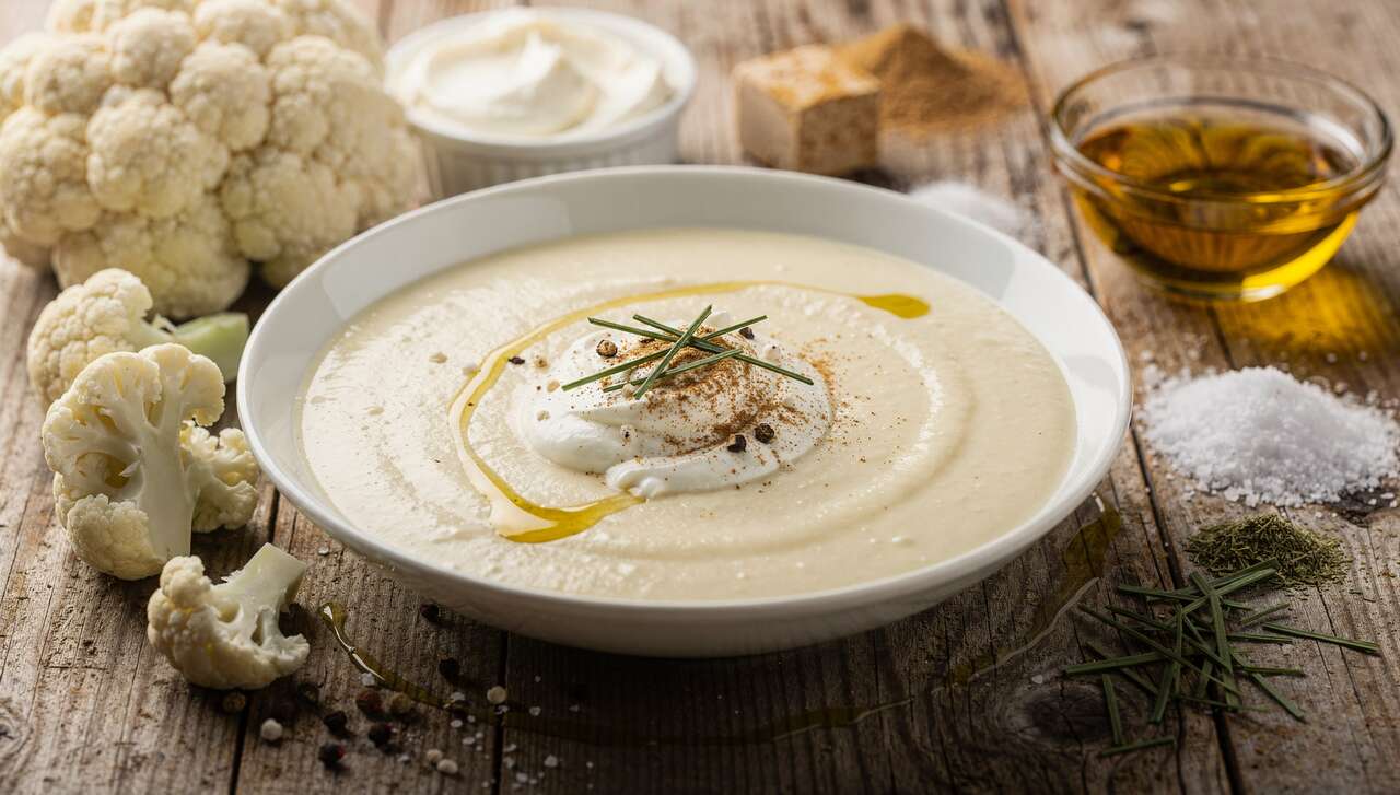 Velouté léger de chou-fleur au mascarpone