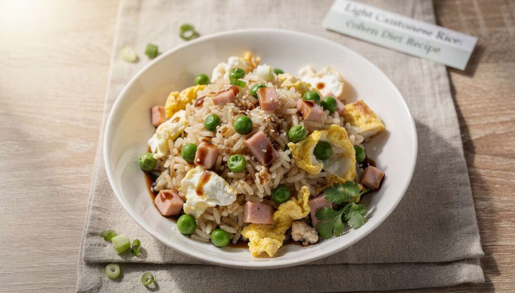 Riz cantonais léger : recette régime Cohen