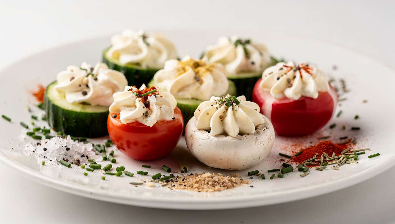 Petits légumes farcis au fromage frais : recette apéritive