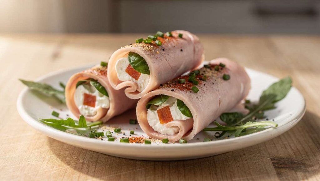 Roulés de jambon au fromage frais : recette facile et savoureuse