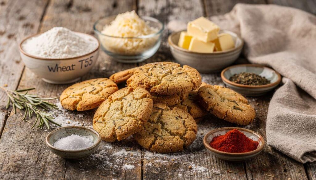 Sablés apéritifs au parmesan et romarin : recette facile et savoureuse