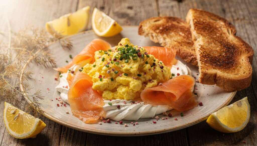 Oeufs Toqués au Saumon Fumé et Fromage Frais : recette Gourmande