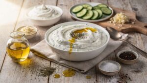 Recette authentique de tzatziki léger au yaourt grec