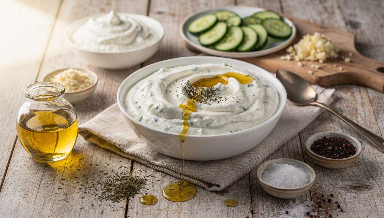 Recette authentique de tzatziki léger au yaourt grec