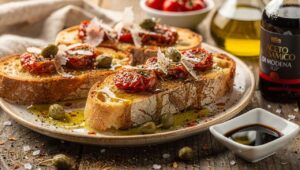 Recette Bruschetta Tomate et Parmesan : délice à l'Italienne