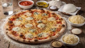 Recette de pizza quatre fromages : savourez l'authenticité du fromage