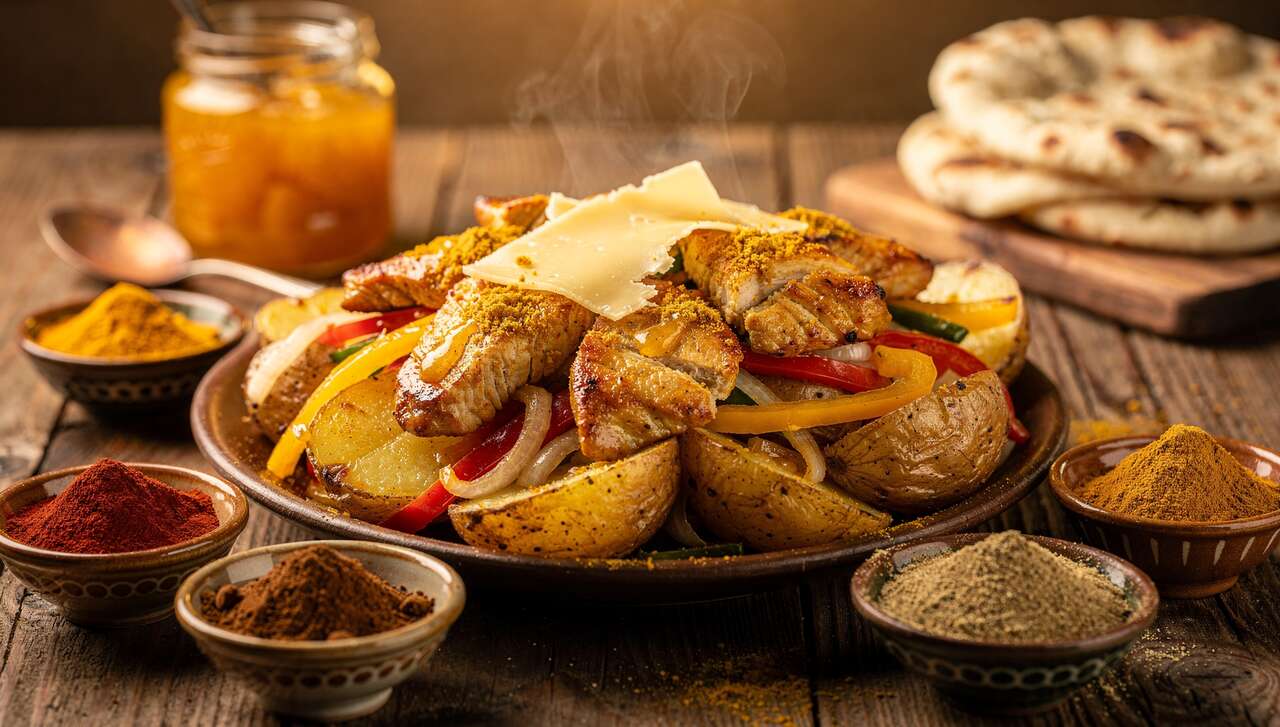 Recette Raclette Poulet à l'Indienne