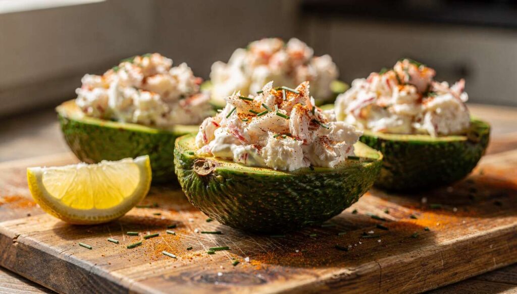 Avocats Farcis au Crabe : recette Légère et Savoureuse