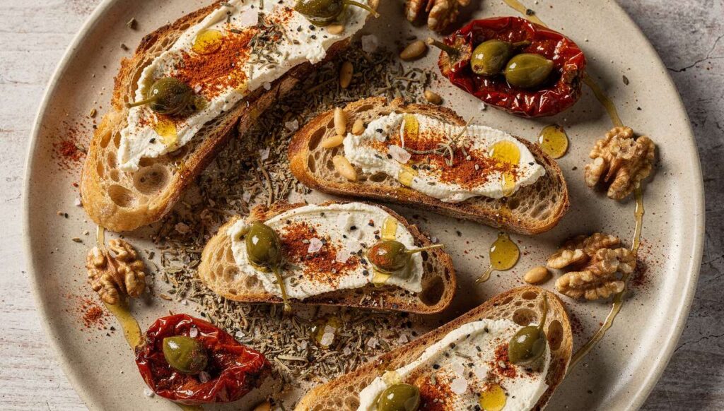 Mini-tartines de fromage frais : recette gourmande et facile