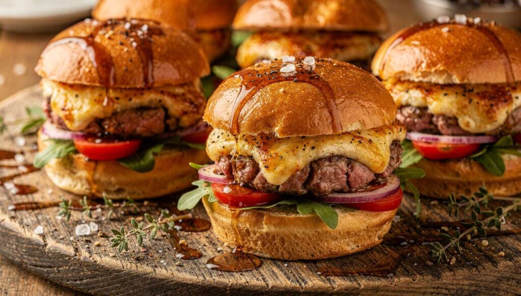 Mini-burgers au fromage de chèvre : une recette gourmande