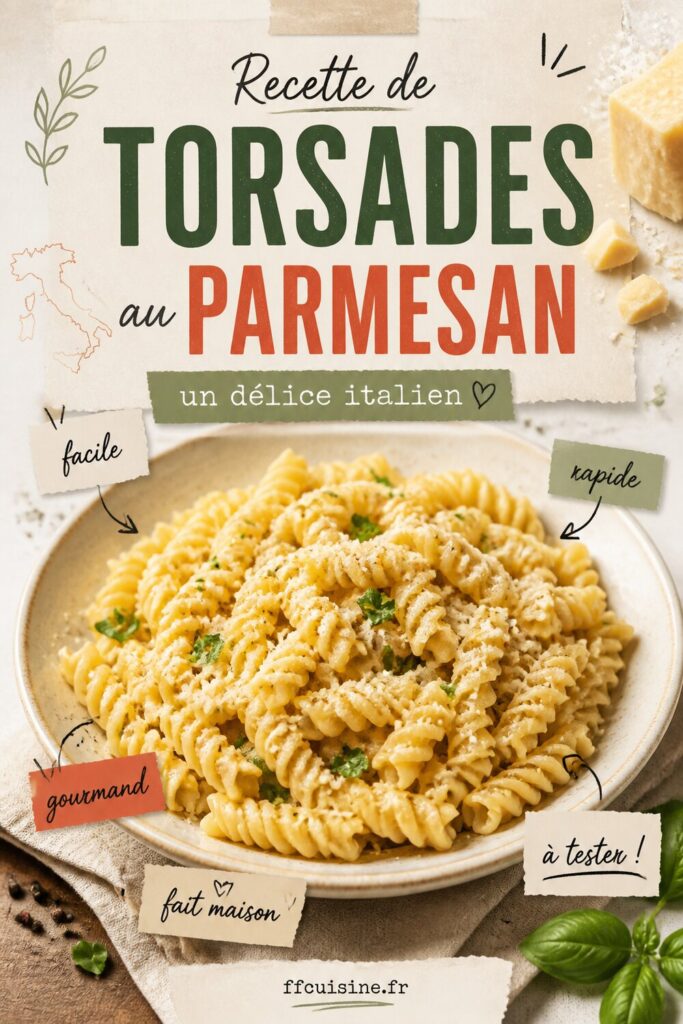 pinterest — recette de torsades au parmesan : un délice italien