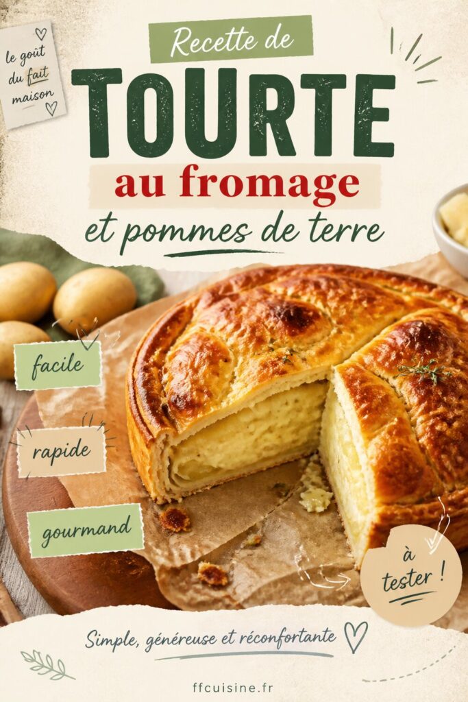 pinterest — recette de tourte au fromage et pommes de terre