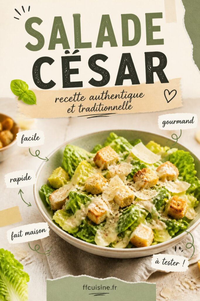 pinterest — salade césar : recette authentique et traditionnelle
