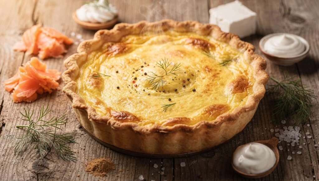 Quiche au Saumon et Fromage Frais : recette Délicieuse