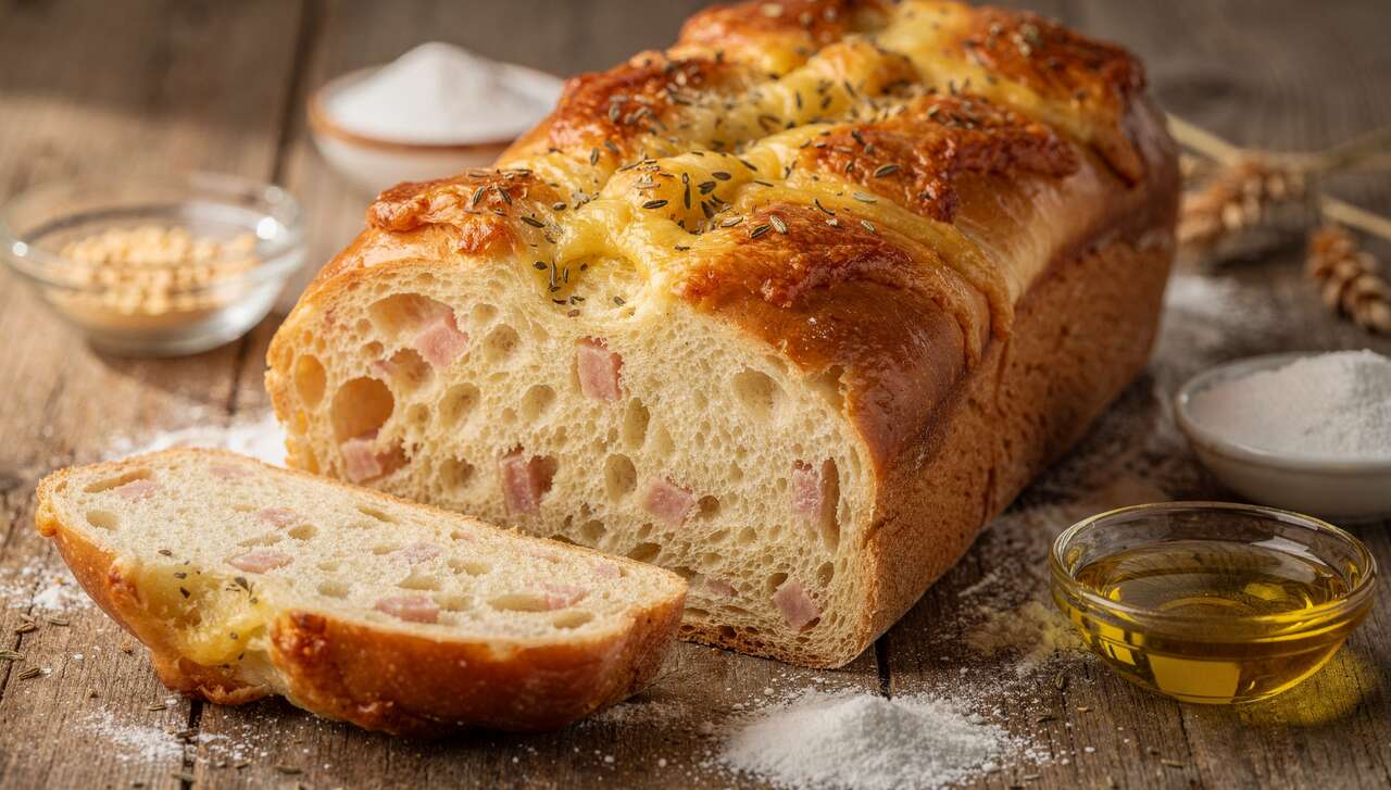 Brioche légère au jambon : recette simple et savoureuse