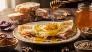 Recette de crêpe jambon fromage œuf : simple et délicieuse