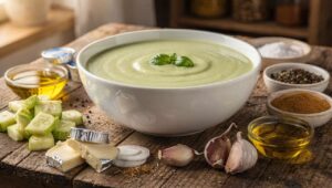 Soupe légère de courgettes et Vache qui rit au Thermomix