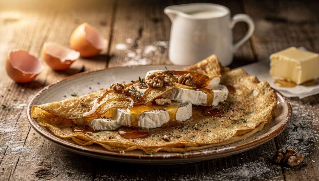 Recette Crêpe Chèvre Miel : une Délicieuse Alliance Douce et Salée