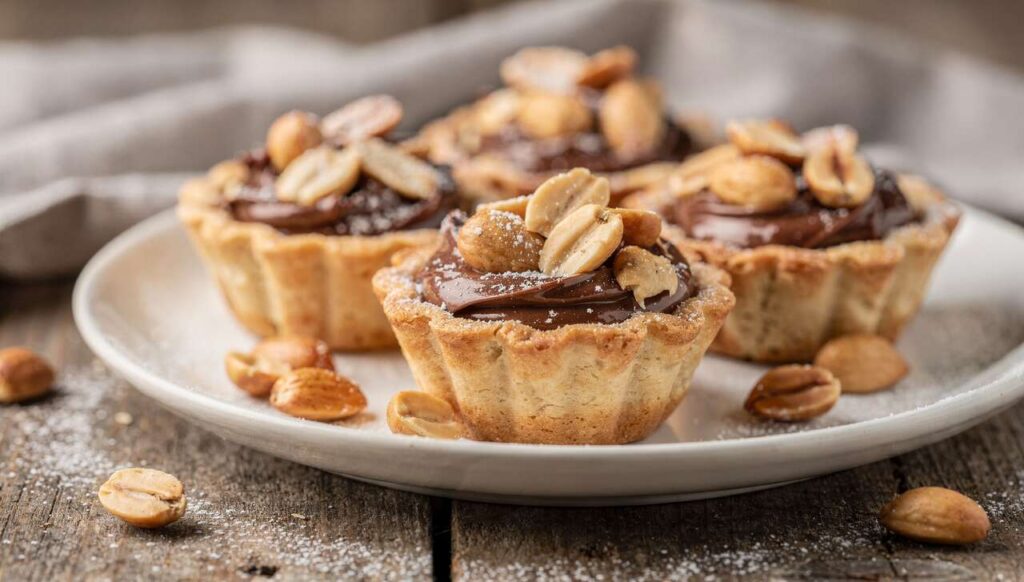 Découvrez la Recette de Tartelettes Légères au Nutella et Cacahuètes