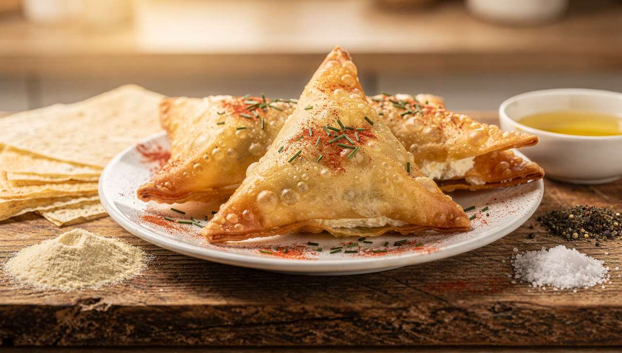 Recette de samoussas au fromage frais