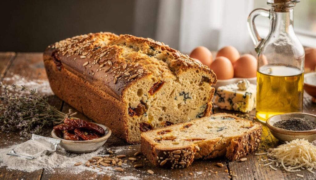 Cake au Bleu et Tomates Séchées : recette Gourmande
