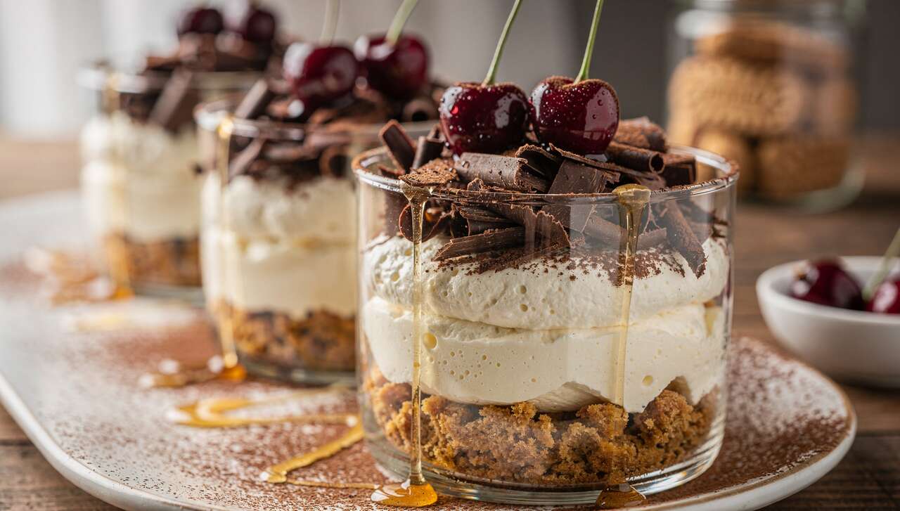 Forêt Noire Légère en Verrine : recette Rapide