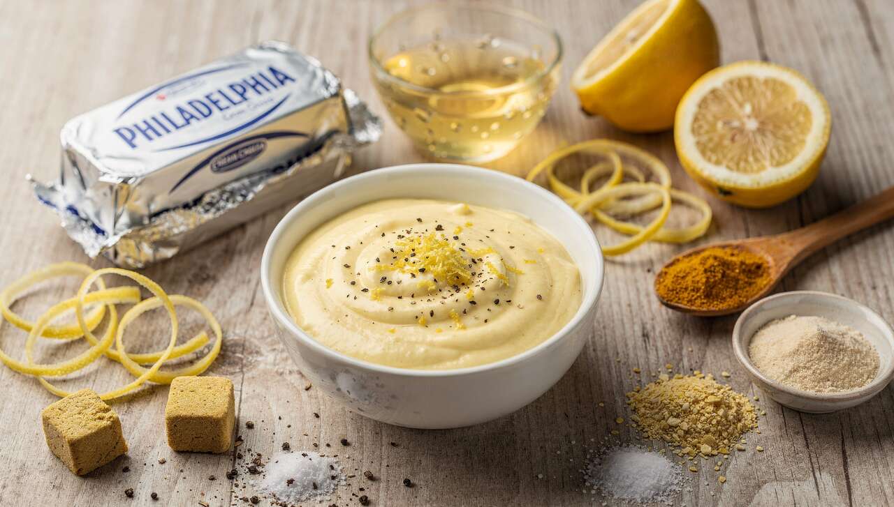 Recette : sauce citronnée au fromage à la crème