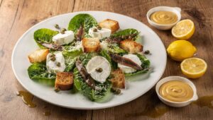 Salade César revisitée au fromage frais