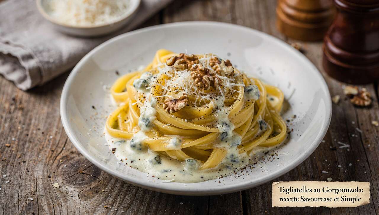 Tagliatelles au Gorgonzola : recette Savoureuse et Simple