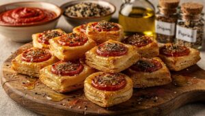 Mini Feuilletés Légers Tomate et Sésame : recette Gourmande