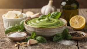 Recette de Sauce Basilic au Fromage Frais