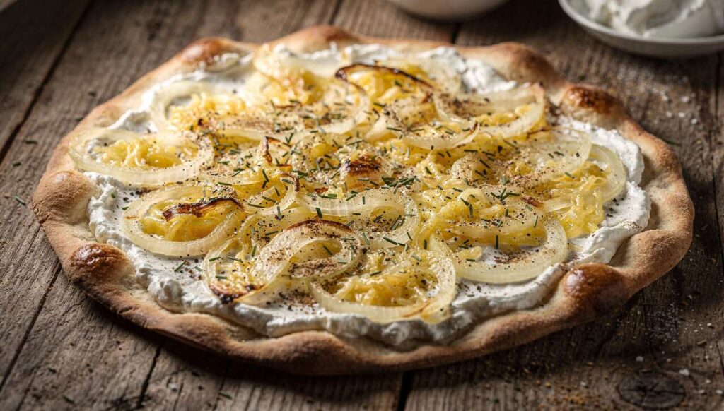 Tarte flambée végétarienne : la recette savoureuse
