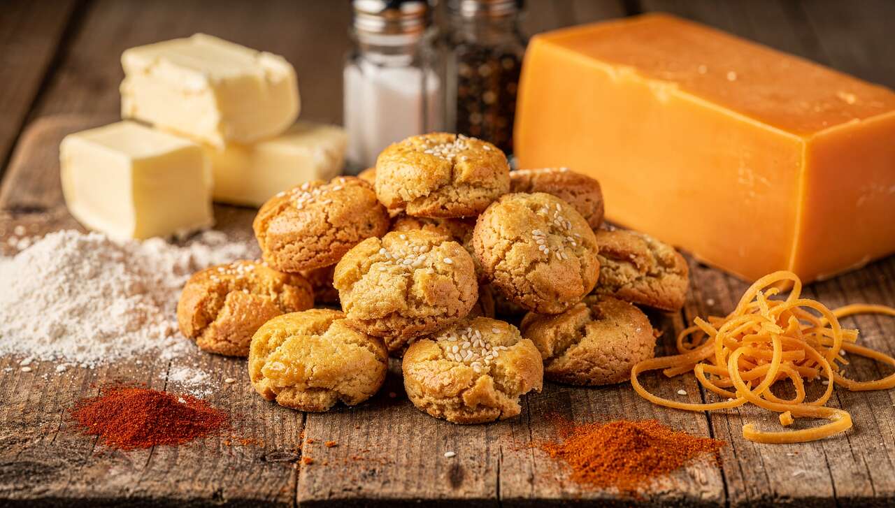 Sablés Apéritifs au Cheddar : recette Savoureuse