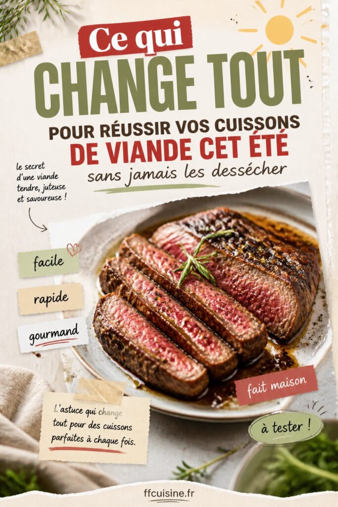 pinterest — ce qui change tout pour réussir vos cuissons de viande cet été sans jamais les dessécher