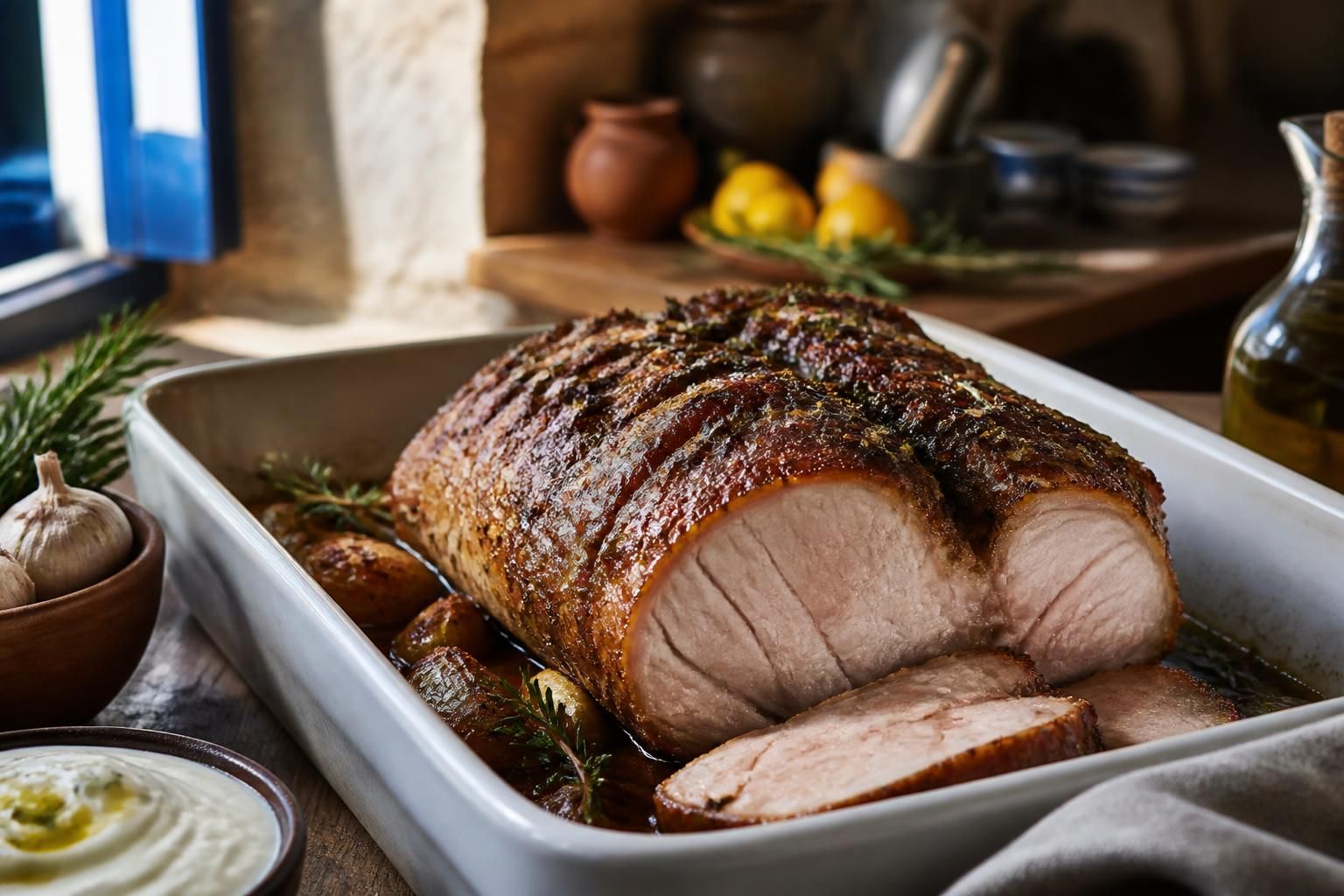 Fini le porc tout sec : les Grecs utilisent cet ingrédient pour une viande bien tendre et moelleuse