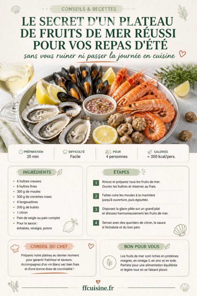 pinterest — le secret d'un plateau de fruits de mer réussi pour vos repas d'été sans vous ruiner ni passer la journée en cuisine