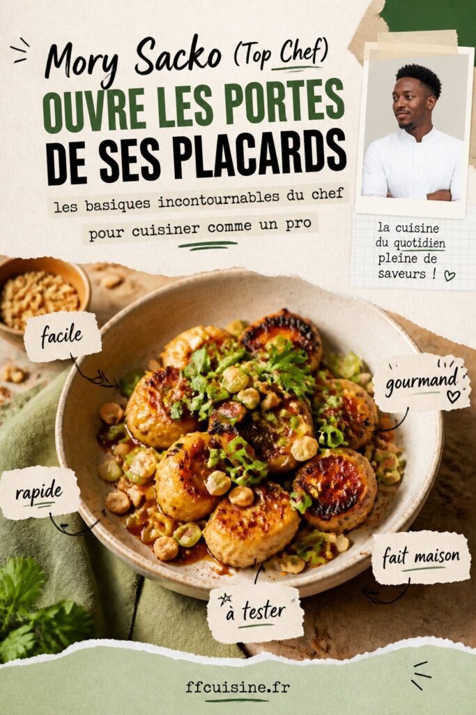 pinterest — mory sacko (top chef) ouvre les portes de ses placards : les basiques incontournables du chef pour cuisiner comme un pro