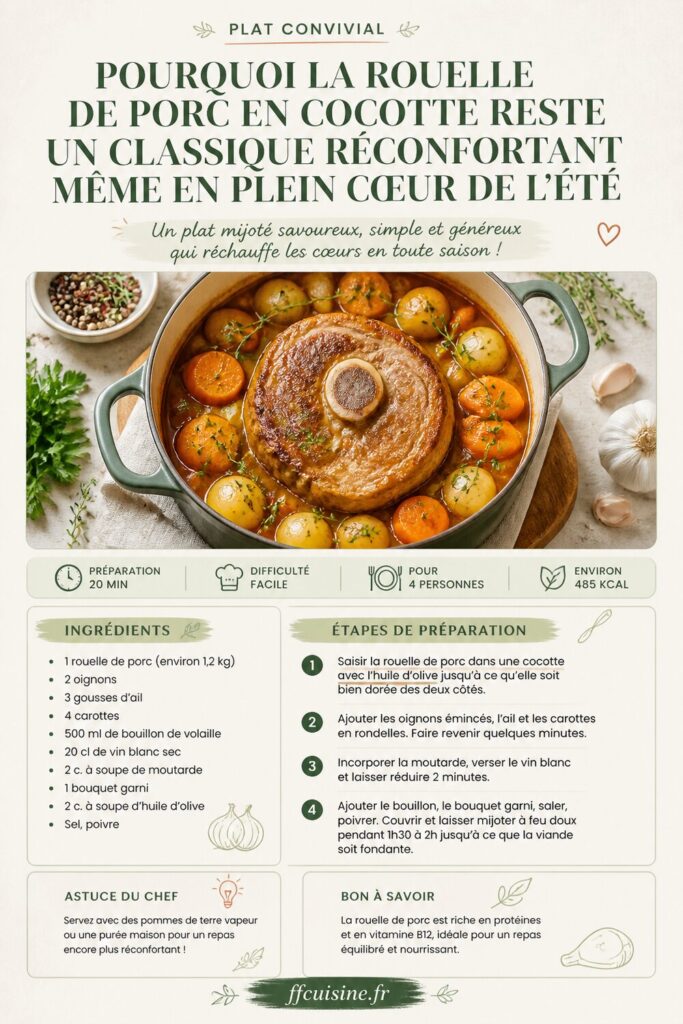 pinterest — pourquoi la rouelle de porc en cocotte reste un classique réconfortant même en plein cœur de l'été