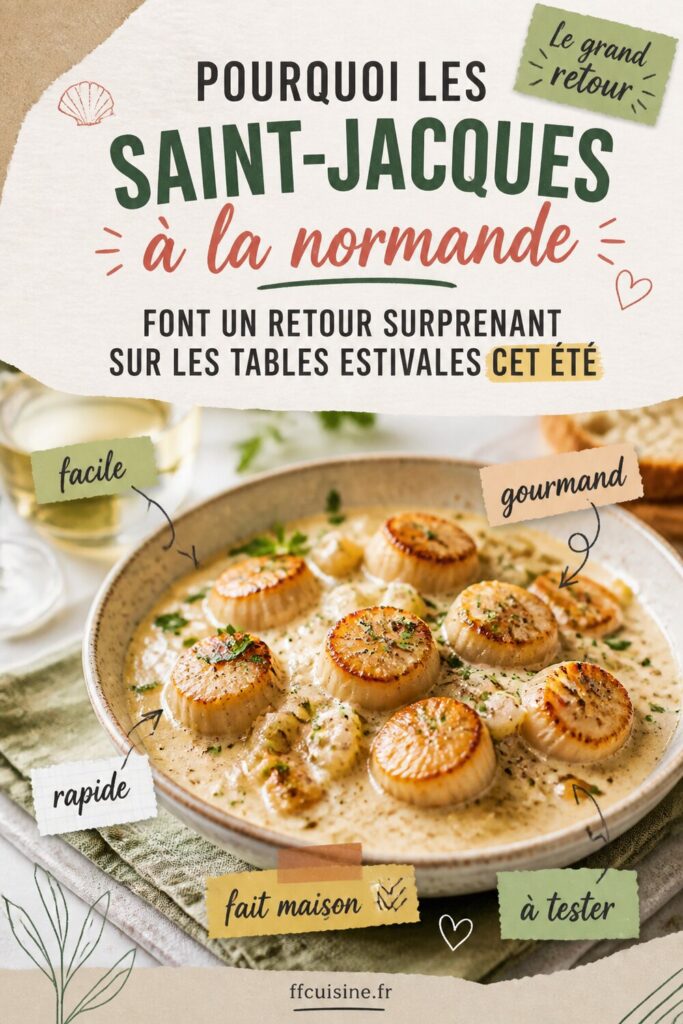 pinterest — pourquoi les saint jacques à la normande font un retour surprenant sur les tables estivales cet été